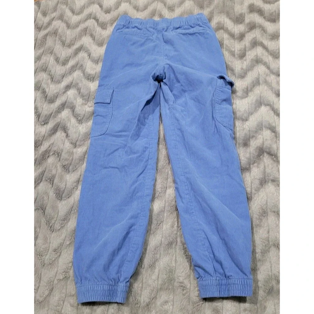 Gymboree Girls Size 8 Blue Corduroy Pull On Jogger Style Pants